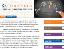Tablet Screenshot of kaforensic.com
